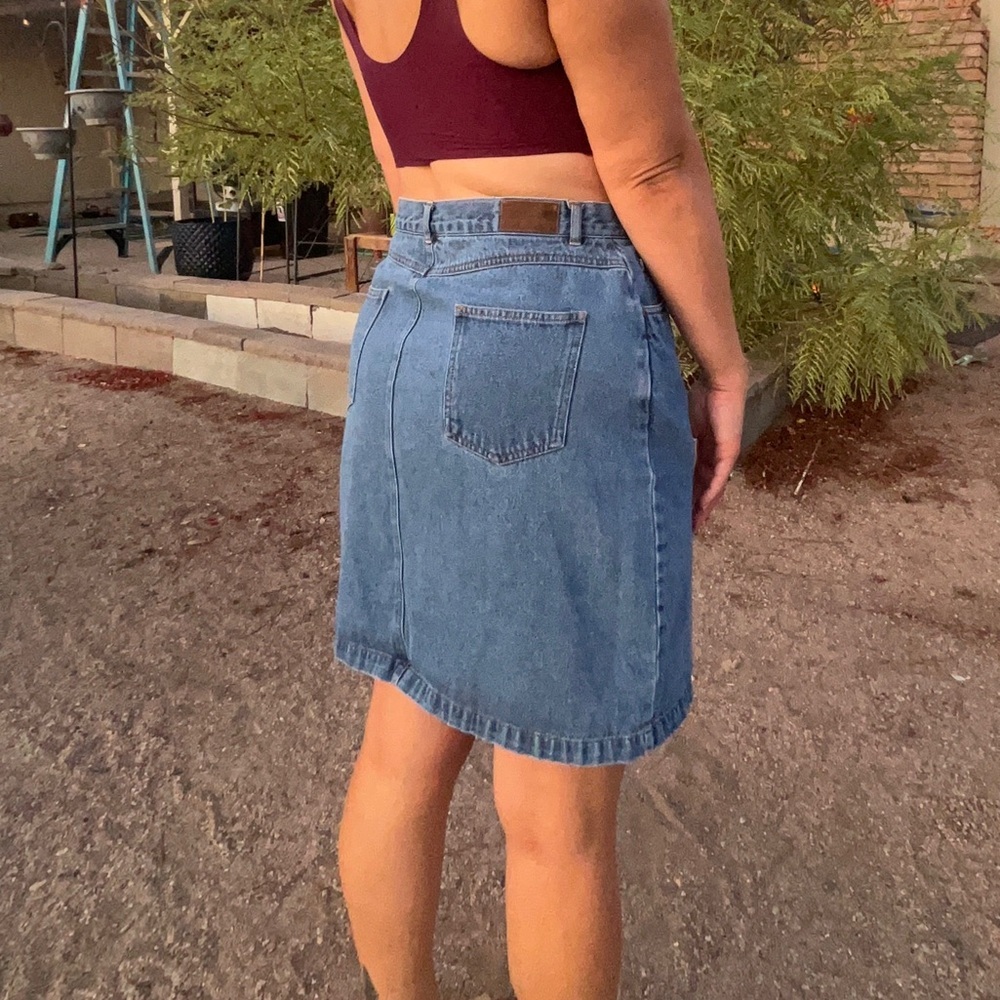 Vintage Pendleton Denim Skirt - Picture 6 of 14